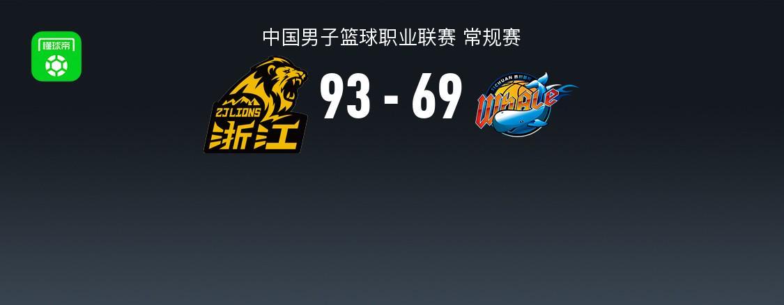 MK体育app下载-广厦93-69大胜四川，孙铭徽14+8，胡金秋14分，段睿骐14+8